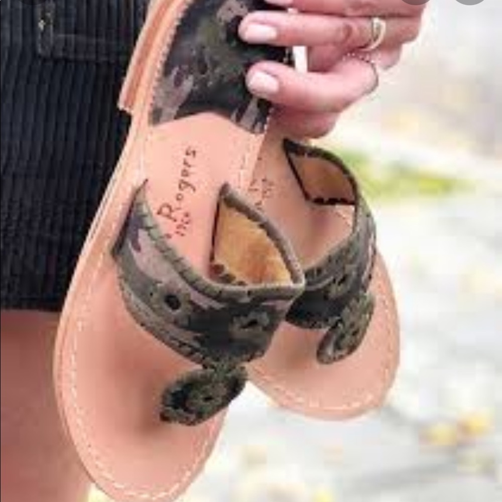 Jack Rogers camo flat sandal